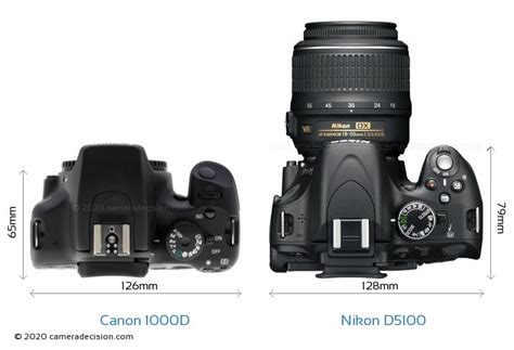 Nikon D5100 vs Canon EOS 1000D Karşılaştırma 